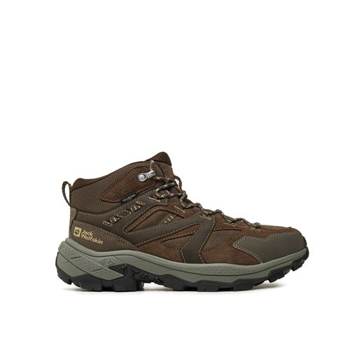 Trekkingi Jack Wolfskin Vojo Tour Lt Texapore Mid M A62074 Brązowy ze sklepu eobuwie.pl w kategorii Buty trekkingowe męskie - zdjęcie 182084917