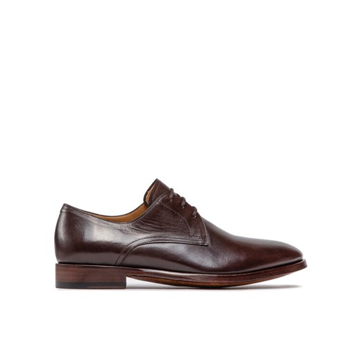 Półbuty Lord Premium Derby 5504 Brązowy ze sklepu eobuwie.pl w kategorii Buty eleganckie męskie - zdjęcie 182085036
