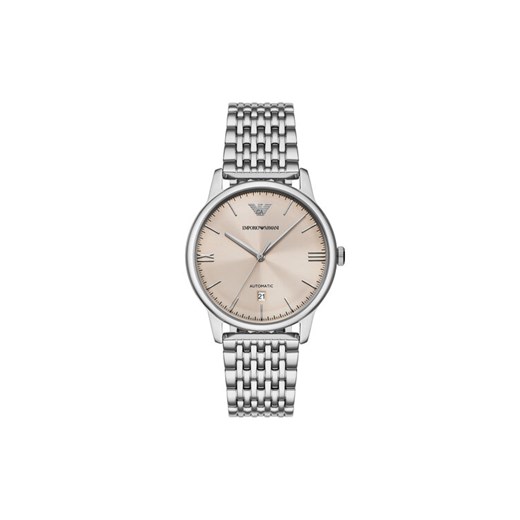 Zegarek Emporio Armani Mesh Automatic AR60082 Srebrny ze sklepu eobuwie.pl w kategorii Zegarki - zdjęcie 182085038
