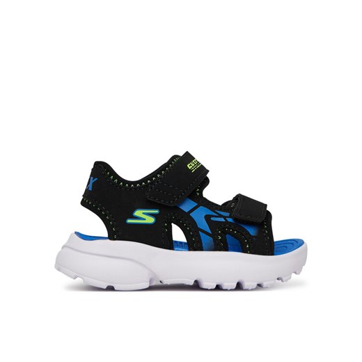 Sandały Skechers Razor Splash 406513N/BBLM Czarny ze sklepu eobuwie.pl w kategorii Sandały dziecięce - zdjęcie 182085127