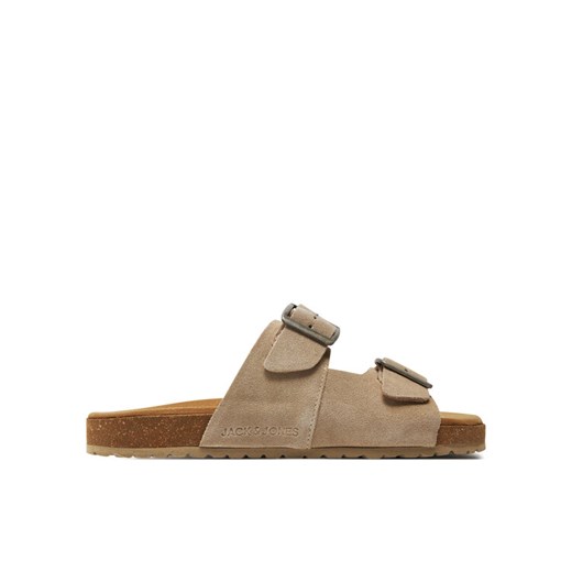 Klapki Jack&Jones Louis 12231428 Szary ze sklepu eobuwie.pl w kategorii Klapki męskie - zdjęcie 182085198