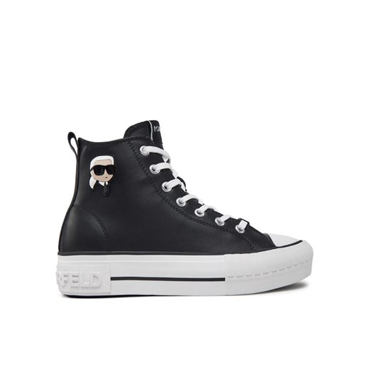 Trampki KARL LAGERFELD Kampus Max KL60445T Czarny ze sklepu eobuwie.pl w kategorii Trampki damskie - zdjęcie 182085329