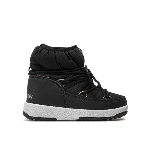 Śniegowce Moon Boot Jr Girl Low Nylon Wp 34051800001 Czarny ze sklepu eobuwie.pl w kategorii Buty zimowe dziecięce - zdjęcie 182085335