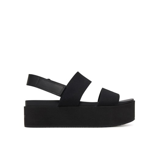 Sandały Calvin Klein Jeans Flatform Sandal Sling In YW0YW01788 Czarny ze sklepu eobuwie.pl w kategorii Sandały damskie - zdjęcie 182085396
