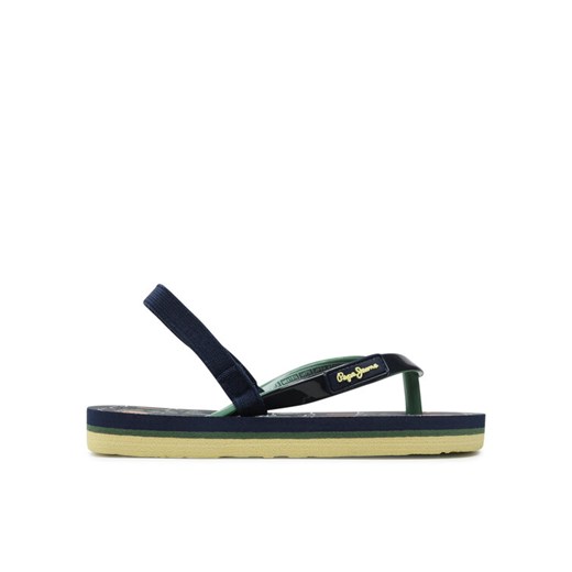 Sandały Pepe Jeans Beach Palms Boy K PBS70052 Granatowy ze sklepu eobuwie.pl w kategorii Sandały dziecięce - zdjęcie 182085425