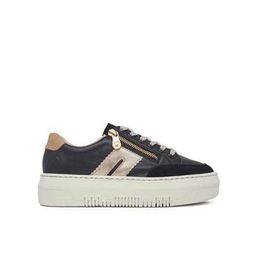 Sneakersy Rieker M1912-00 Czarny ze sklepu eobuwie.pl w kategorii Buty sportowe damskie - zdjęcie 182085748