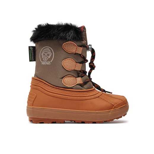 Śniegowce Boatilus Nippy 02 Sint. Leather Boot NN02 VAR.41NR Pomarańczowy ze sklepu eobuwie.pl w kategorii Buty zimowe dziecięce - zdjęcie 182085757