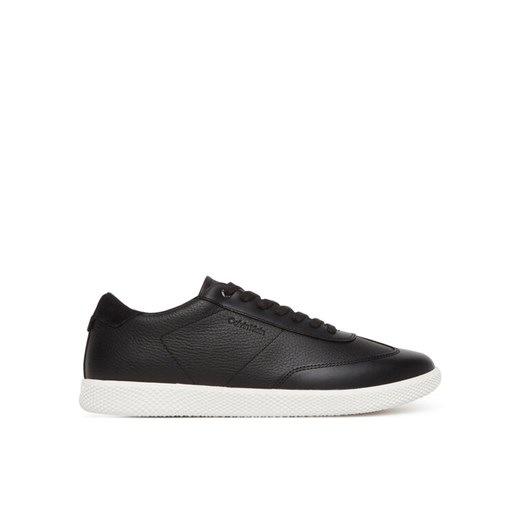 Sneakersy Calvin Klein Low Top Lace Up Tmbl Lth HM0HM01803 Czarny ze sklepu eobuwie.pl w kategorii Buty sportowe męskie - zdjęcie 182085868