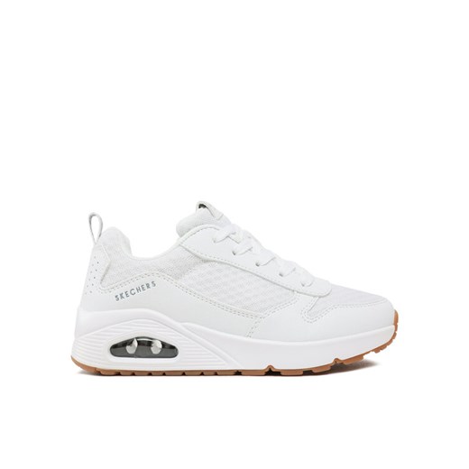 Sneakersy Skechers Uno Powex 403667L/WHT Biały ze sklepu eobuwie.pl w kategorii Buty sportowe dziecięce - zdjęcie 182085918