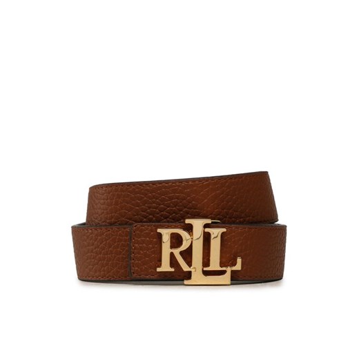Pasek Damski Lauren Ralph Lauren 412912039002 Brązowy ze sklepu eobuwie.pl w kategorii Paski damskie - zdjęcie 182085939