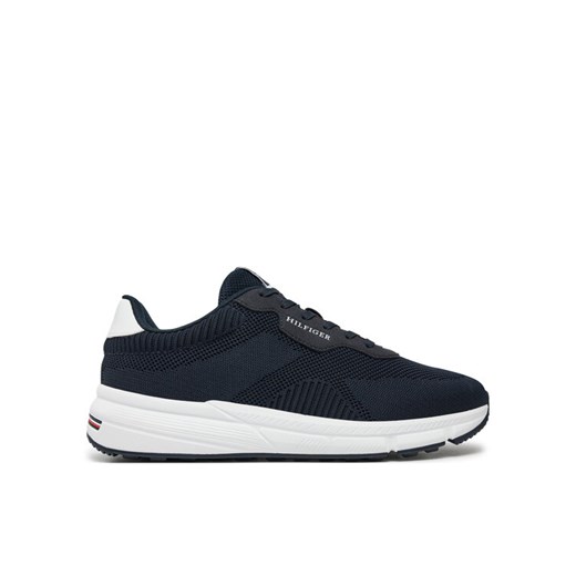 Sneakersy Tommy Hilfiger Lightweight Rwb Knit FM0FM05423 Granatowy ze sklepu eobuwie.pl w kategorii Buty sportowe męskie - zdjęcie 182085965