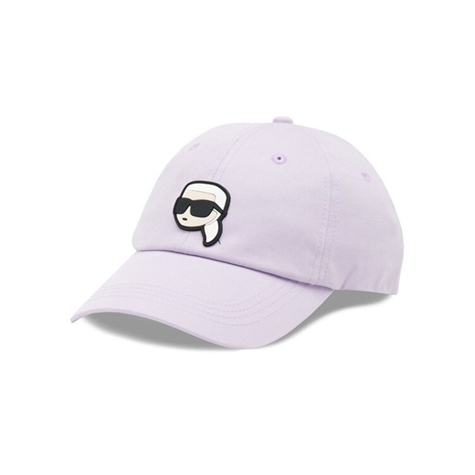 Czapka z daszkiem KARL LAGERFELD 230W3401 Fioletowy Karl Lagerfeld 00 eobuwie.pl