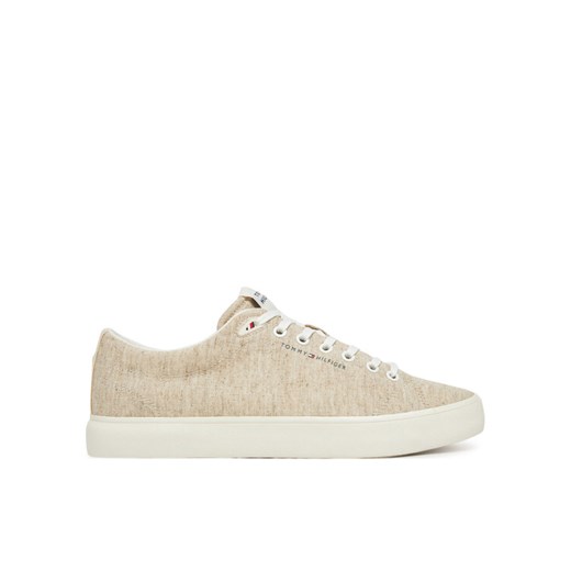 Tenisówki Tommy Hilfiger Th Hi Vulc Low Core Chambray FM0FM05389 Écru ze sklepu eobuwie.pl w kategorii Trampki męskie - zdjęcie 182086358