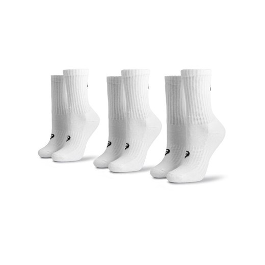 Zestaw 3 par wysokich skarpet unisex Asics 3PPK Crew Sock 155204 Biały ze sklepu eobuwie.pl w kategorii Skarpetki męskie - zdjęcie 182086566