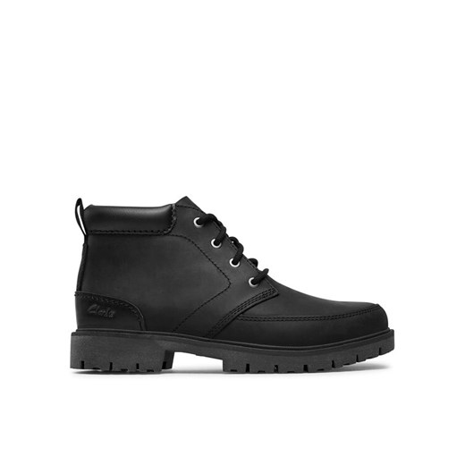 Trapery Clarks Rossdale Mid 261734547 Czarny ze sklepu eobuwie.pl w kategorii Buty zimowe męskie - zdjęcie 182086597
