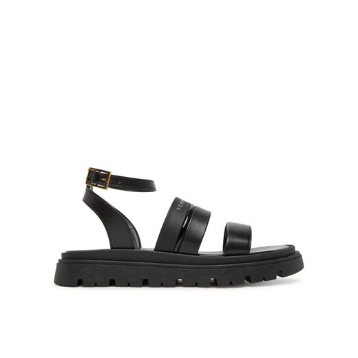 Sandały Tommy Hilfiger Sandal T4A2-33798-0371 S Czarny ze sklepu eobuwie.pl w kategorii Sandały dziecięce - zdjęcie 182086609