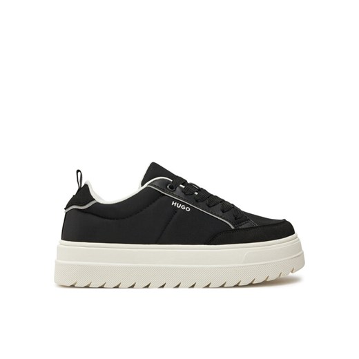 Sneakersy HUGO Lyssa 50536343 Czarny ze sklepu eobuwie.pl w kategorii Buty sportowe damskie - zdjęcie 182086835