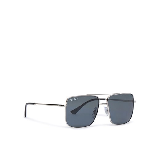 Okulary przeciwsłoneczne Ray-Ban 0RB3758 003/81 Srebrny ze sklepu eobuwie.pl w kategorii Okulary przeciwsłoneczne męskie - zdjęcie 182087117