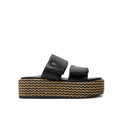 Espadryle Blauer S4OPAL02/RAF Czarny ze sklepu eobuwie.pl w kategorii Klapki damskie - zdjęcie 182087168