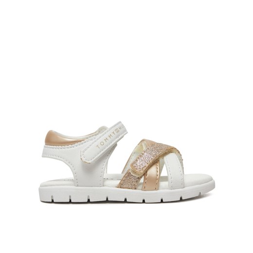 Sandały Tommy Hilfiger Velcro Sandal T1A2-33770-0273 M Biały ze sklepu eobuwie.pl w kategorii Sandały dziecięce - zdjęcie 182087169