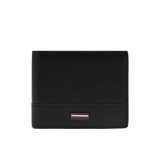 Duży Portfel Męski Tommy Hilfiger Th Corp Mini Cc Wallet AM0AM13244 Czarny ze sklepu eobuwie.pl w kategorii Portfele męskie - zdjęcie 182087276