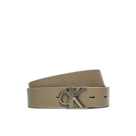 Pasek Damski Calvin Klein Jeans Mono Pl Rev Lthr Belt K60K612288 Brązowy ze sklepu eobuwie.pl w kategorii Paski damskie - zdjęcie 182087455