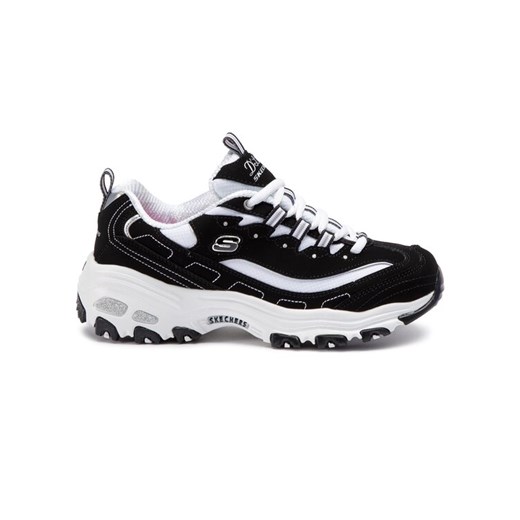 Sneakersy Skechers D'lites Biggest Fan 11930/BKW Czarny ze sklepu eobuwie.pl w kategorii Buty sportowe damskie - zdjęcie 182087458