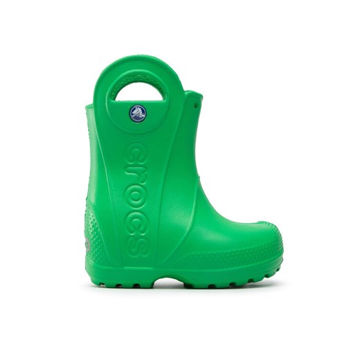 Kalosze Crocs Handle It Rain Boot Kids 12803 Zielony ze sklepu eobuwie.pl w kategorii Kalosze dziecięce - zdjęcie 182087588