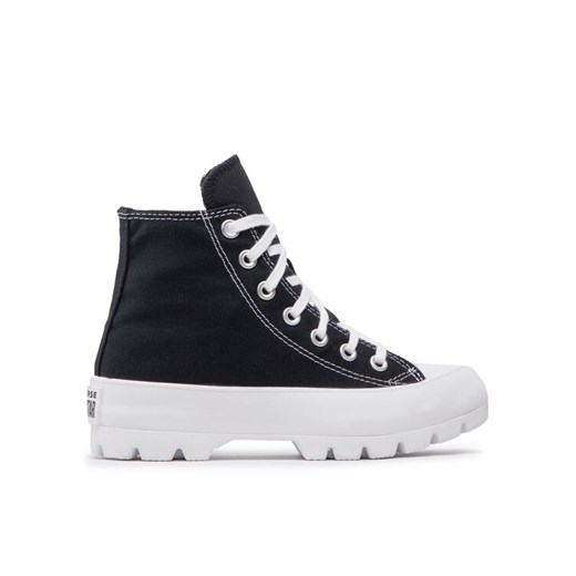 Sneakersy Converse Chuck Taylor All Star Lugged Hi 565901C Czarny ze sklepu eobuwie.pl w kategorii Trampki damskie - zdjęcie 182087606