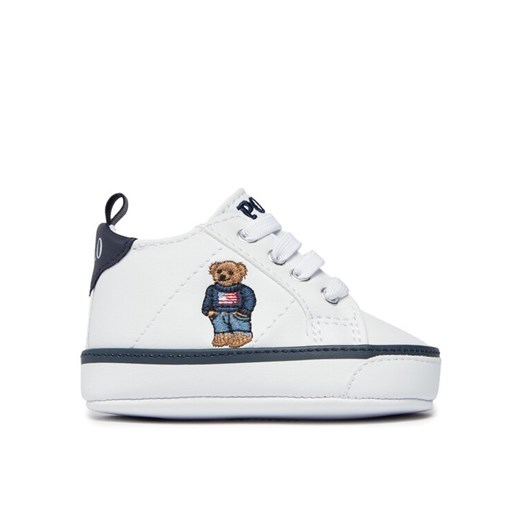 Sneakersy Polo Ralph Lauren RL100690 Biały ze sklepu eobuwie.pl w kategorii Buciki niemowlęce - zdjęcie 182087837
