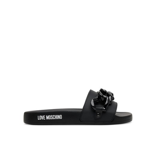 Klapki LOVE MOSCHINO JA28132G1MI17000 Czarny ze sklepu eobuwie.pl w kategorii Klapki damskie - zdjęcie 182087935