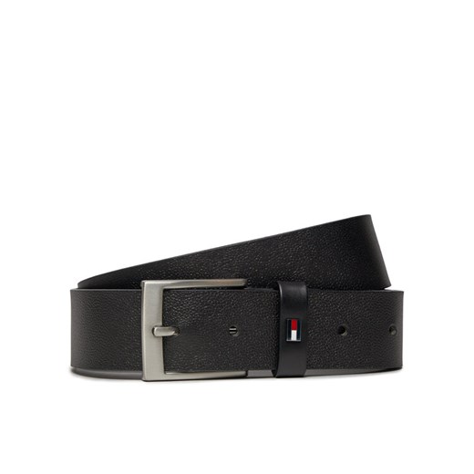 Pasek Męski Tommy Hilfiger Adan 3.5 Seasonal Texture AM0AM12165 Czarny ze sklepu eobuwie.pl w kategorii Paski męskie - zdjęcie 182087939