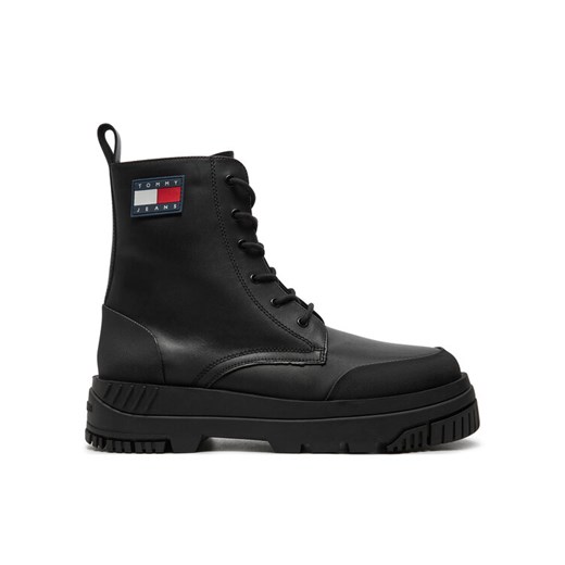Trzewiki Tommy Jeans EM0EM01511 Czarny ze sklepu eobuwie.pl w kategorii Buty zimowe męskie - zdjęcie 182087977