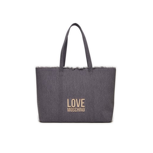 Torebka LOVE MOSCHINO JC4321PP0IKQ0765 Szary ze sklepu eobuwie.pl w kategorii Torby Shopper bag - zdjęcie 182087986