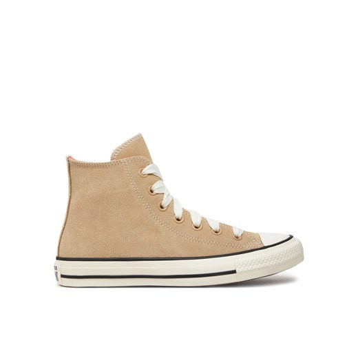 Trampki Converse Chuck Taylor All Star Suede Hi A10416C Brązowy ze sklepu eobuwie.pl w kategorii Trampki damskie - zdjęcie 182088009
