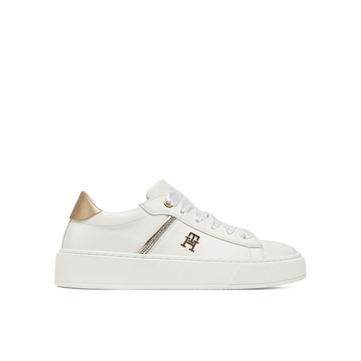 Sneakersy Tommy Hilfiger Low Cut Lace-Up Sneaker T4A9-33933-0206 S Biały ze sklepu eobuwie.pl w kategorii Buty sportowe dziecięce - zdjęcie 182088069