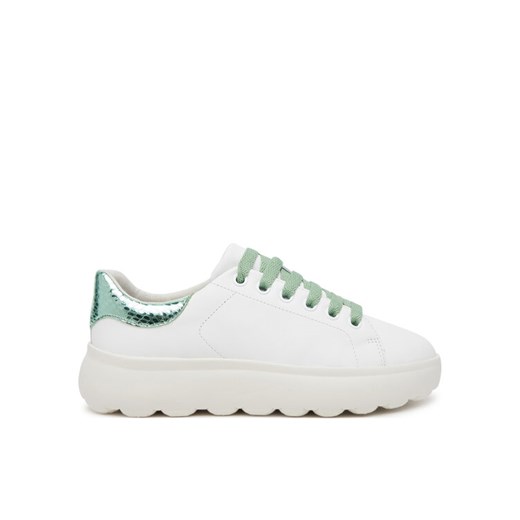 Sneakersy Geox D Spherica Ec4.1 D45TCD 085KY C1548 Biały ze sklepu eobuwie.pl w kategorii Buty sportowe damskie - zdjęcie 182088175
