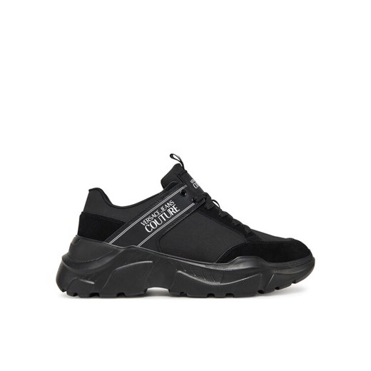 Sneakersy Versace Jeans Couture 78YA3SC2 Czarny ze sklepu eobuwie.pl w kategorii Buty sportowe męskie - zdjęcie 182088277