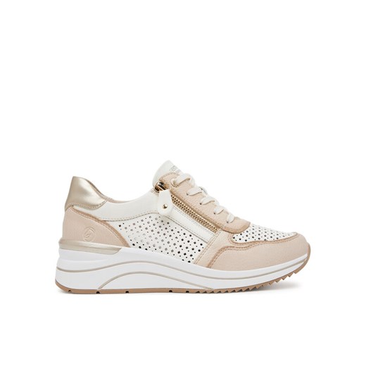 Sneakersy Remonte D0T14-81 Beżowy ze sklepu eobuwie.pl w kategorii Buty sportowe damskie - zdjęcie 182088408