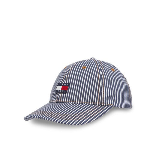 Czapka z daszkiem Tommy Jeans Tjm Heritage Stripe Cap AM0AM13358 Granatowy ze sklepu eobuwie.pl w kategorii Czapki z daszkiem męskie - zdjęcie 182088567