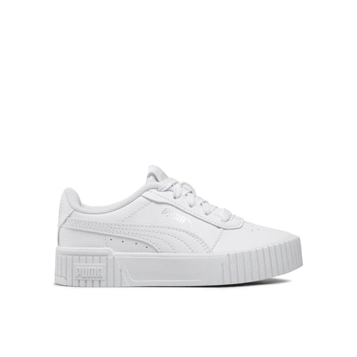 Sneakersy Puma Carina 2.0 Ps 386186 02 Biały ze sklepu eobuwie.pl w kategorii Trampki dziecięce - zdjęcie 182088688