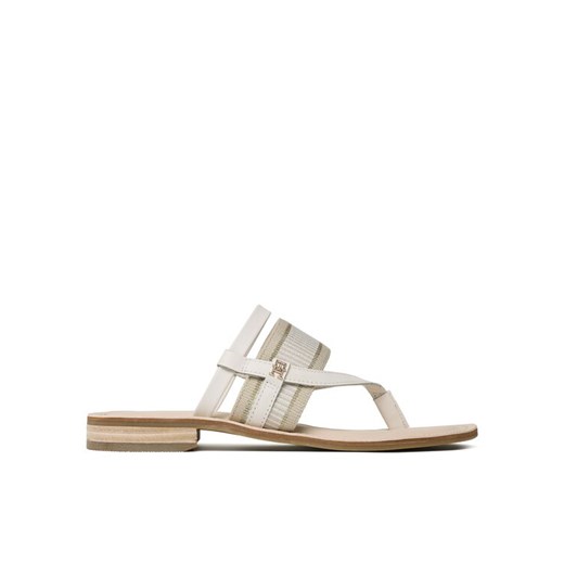 Japonki Tommy Hilfiger Th Webbing Mule Sandal FW0FW07275 Biały ze sklepu eobuwie.pl w kategorii Klapki damskie - zdjęcie 182088699