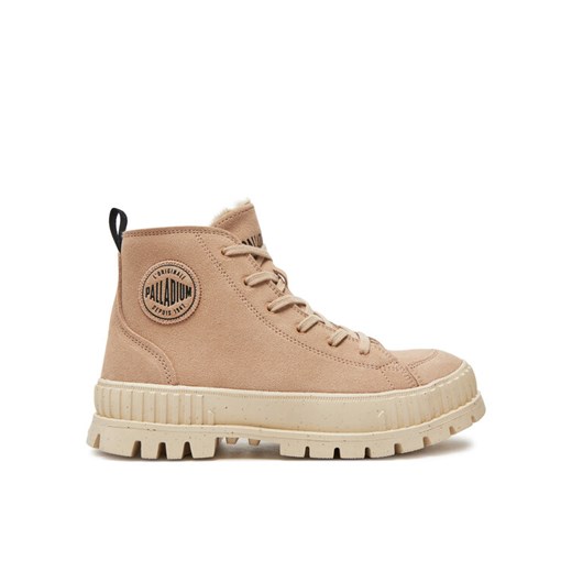 Trapery Palladium Pallashock Zip Warm 74353-662-M Beżowy ze sklepu eobuwie.pl w kategorii Workery damskie - zdjęcie 182088916
