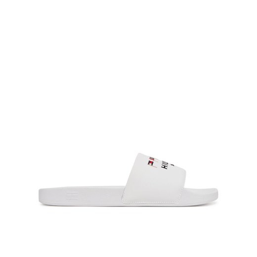 Klapki Tommy Hilfiger Flags Pool Slide FM0FM05431 Biały ze sklepu eobuwie.pl w kategorii Klapki męskie - zdjęcie 182088928