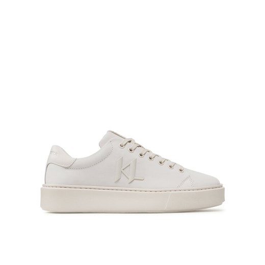 Sneakersy KARL LAGERFELD KL52217 Écru ze sklepu eobuwie.pl w kategorii Trampki męskie - zdjęcie 182088996