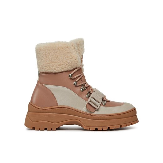 Botki Ted Baker Mayyzi 258003 Brązowy ze sklepu eobuwie.pl w kategorii Workery damskie - zdjęcie 182088997