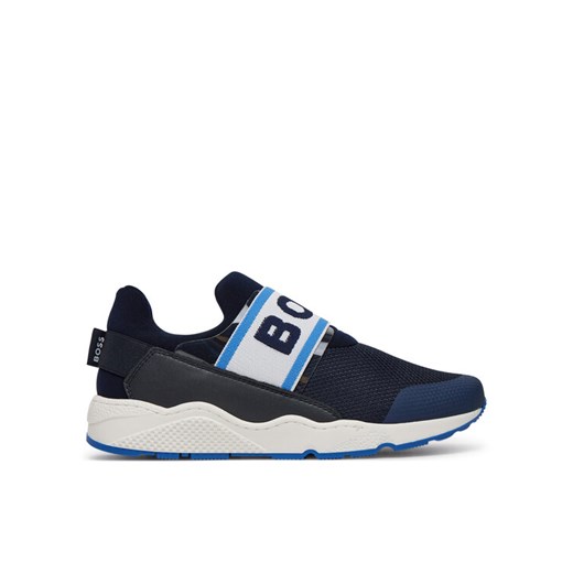 Sneakersy BOSS J51645 S Granatowy ze sklepu eobuwie.pl w kategorii Buty sportowe dziecięce - zdjęcie 182089018