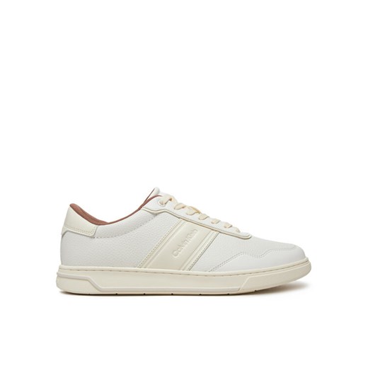 Sneakersy Calvin Klein Low Top Lace Up Logo HM0HM01653 Biały ze sklepu eobuwie.pl w kategorii Buty sportowe męskie - zdjęcie 182089108