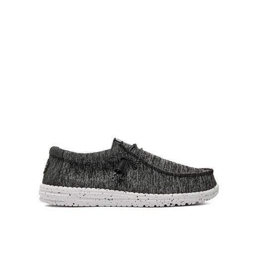 Mokasyny Hey Dude Wally Sport Knit 40536-066 Czarny 46 eobuwie.pl