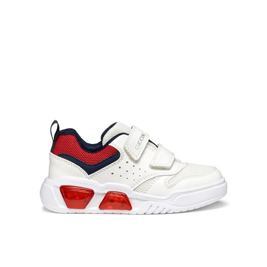 Sneakersy Geox J Illuminus J55GVA 014BU C0050 M Biały ze sklepu eobuwie.pl w kategorii Buty sportowe dziecięce - zdjęcie 182089165